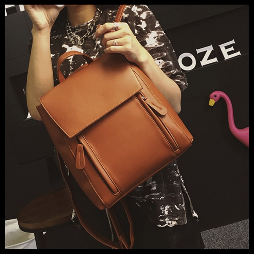 Brand new cognac backpack. - Picture 2 of 8
